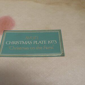Christmas Plate Series First Edition Christmas on the Farm 1973